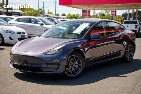 Grey 2022 Tesla Model 3 Sedan Rear-Wheel Drive