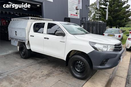 White 2018 Toyota Hilux Double Cab Pick Up Workmate Hi-Rider
