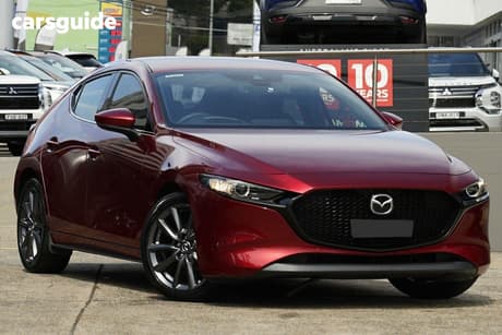 Red 2019 Mazda 3 Hatchback G20 Touring