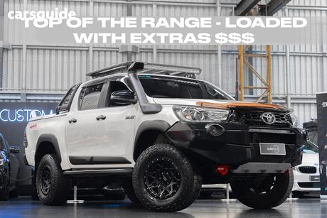 White 2019 Toyota Hilux Double Cab Pick Up Rugged X (4X4)