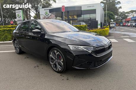Black 2025 Skoda Octavia Wagon Rs 195Tsi