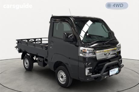 Black 2024 Daihatsu Hijet Ute Tray EXTRA 4WD
