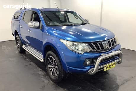 Blue 2016 Mitsubishi Triton Dual Cab Utility Gls (4X4)