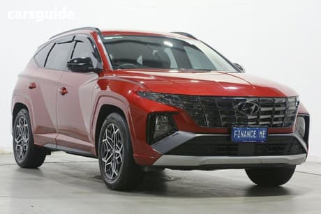 Red 2022 Hyundai Tucson Wagon N Line (Fwd)