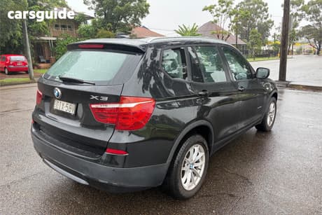 Black 2012 BMW X3 Wagon Xdrive 20D