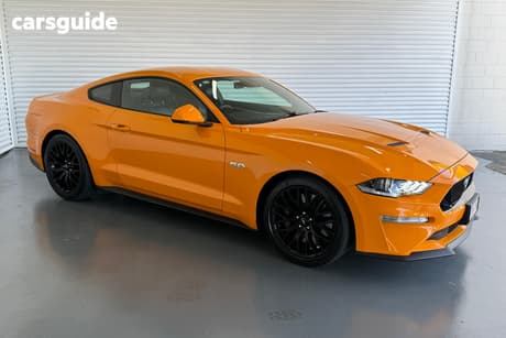 Orange 2017 Ford Mustang Coupe Fastback Gt 5.0 V8