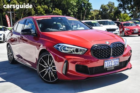 Red 2021 BMW M135I Hatchback Xdrive