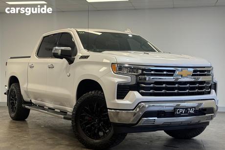 White 2023 Chevrolet Silverado Crew Cab Pickup 1500 Ltz Premium Tech Pack