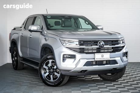 Silver 2025 Volkswagen Amarok Dual Cab Utility Style Tdi500 4Motion Tray