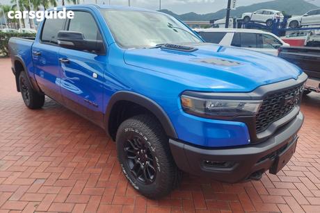 Blue 2025 RAM 1500 Crew Cab Utility Rebel Hurricane