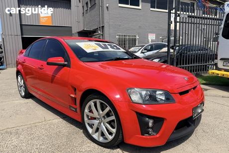 Red 2006 HSV Clubsport Sedan R8