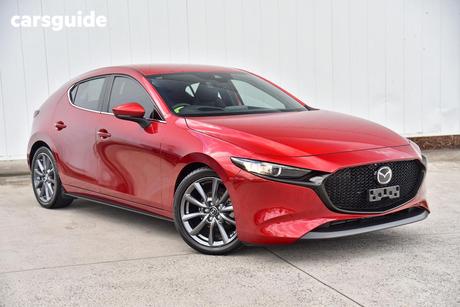 Red 2021 Mazda 3 Hatchback G20 Touring