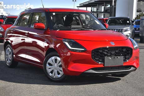 Red 2025 Suzuki Swift Hatchback Hybrid