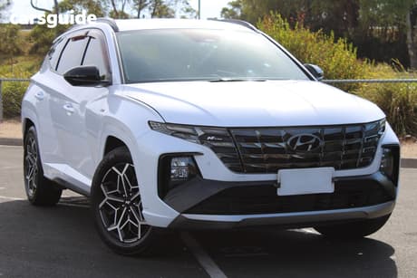 White 2022 Hyundai Tucson Wagon Elite N Line (Awd)
