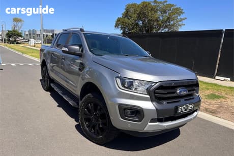 Silver 2021 Ford Ranger Double Cab Pick Up Wildtrak 2.0 (4X4)