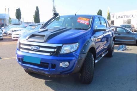 Blue 2012 Ford Ranger Dual Cab Utility Xlt 3.2 (4X4)