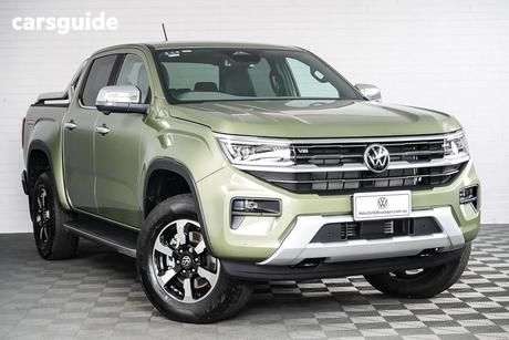 Green 2025 Volkswagen Amarok Dual Cab Utility Style Tdi500 4Motion Tray