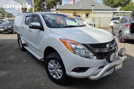 White 2015 Mazda BT-50 Dual Cab Utility Xtr (4X2)