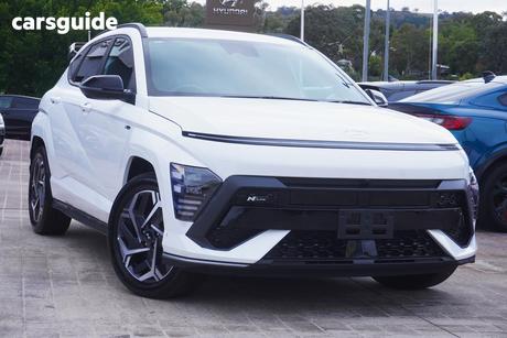 White 2025 Hyundai Kona Wagon Hybrid Premium