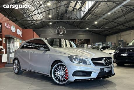 Silver 2015 Mercedes-Benz A45 Hatchback Amg