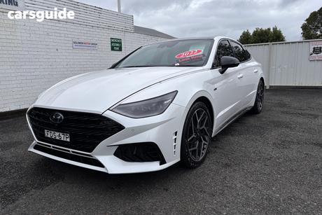 White 2022 Hyundai Sonata Sedan N Line