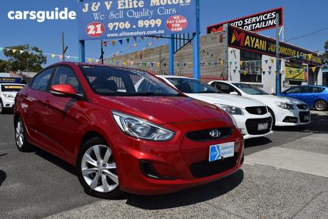Red 2017 Hyundai Accent Sedan Sport