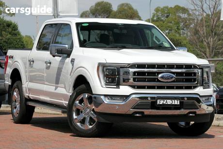 White 2023 Ford F150 Double Cab Pick Up Lariat Swb (4Wd)
