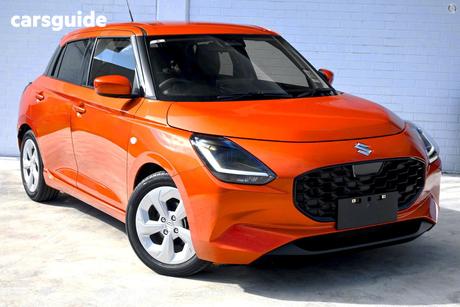Orange 2025 Suzuki Swift Hatchback Hybrid Plus