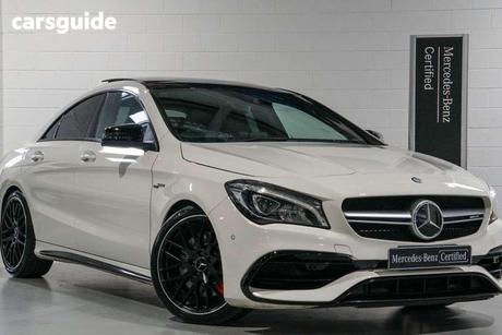 White 2016 Mercedes-Benz CLA45 Coupe 4Matic