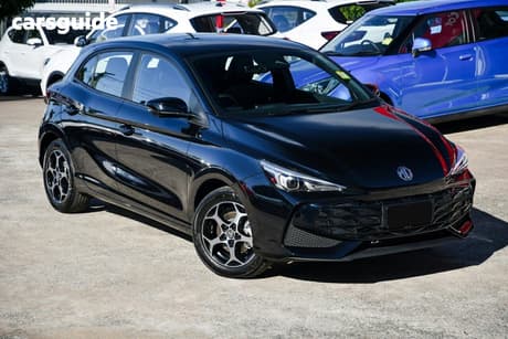 Black 2025 MG MG3 Hatchback Essence Hybrid+