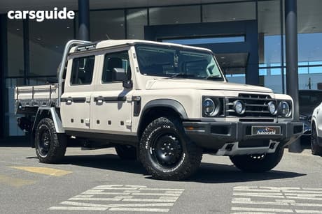 Beige 2024 Ineos Grenadier Double Cab Chassis Quartermaster