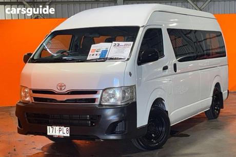 White 2011 Toyota HiAce Bus Commuter