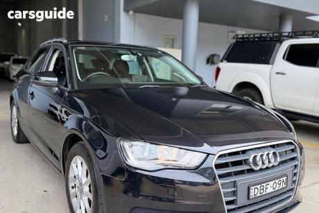 Black 2013 Audi A3 Hatchback Sportback 1.4 Tfsi Attraction