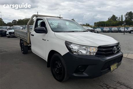 White 2016 Toyota Hilux Cab Chassis Workmate