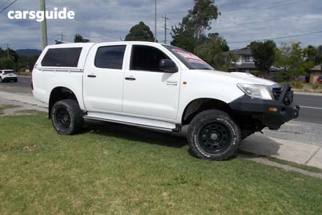 White 2014 Toyota Hilux Dual Cab Pick-up Sr (4X4)