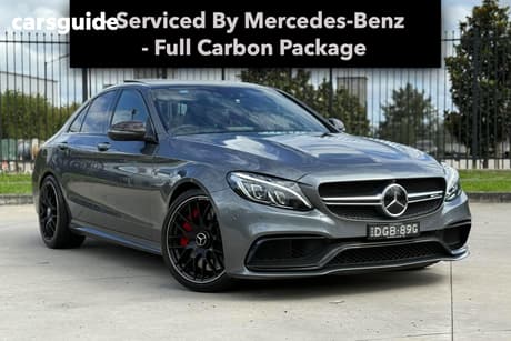 Grey 2018 Mercedes-Benz C63 Sedan S