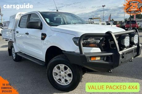 White 2018 Ford Ranger Crew Cab Chassis Xl 3.2 (4X4)