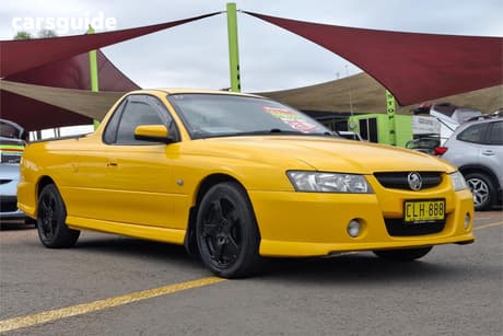 Yellow 2006 Holden UTE Ute Tray S R