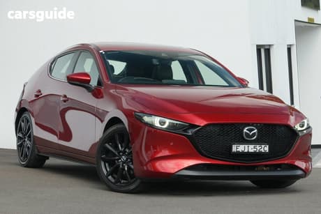 Red 2020 Mazda 3 Hatchback G25 Astina