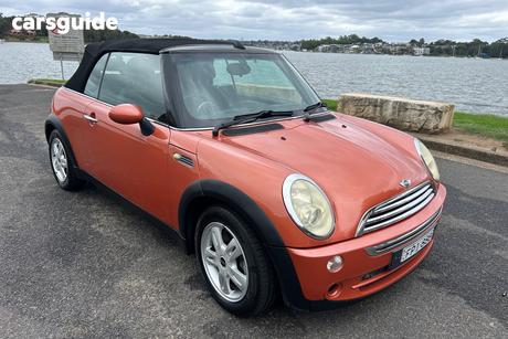 Orange 2005 Mini Cabrio Cabriolet Cooper