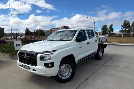 White 2025 Mitsubishi Triton Double Cab Chassis Glx (4X4)