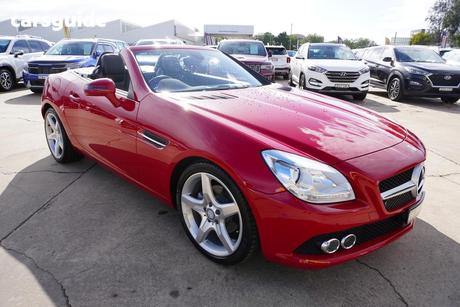 Red 2011 Mercedes-Benz SLK200 Convertible Kompressor