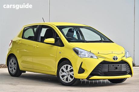 Yellow 2018 Toyota Yaris Hatchback Ascent