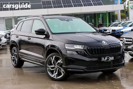 Black 2024 Skoda Karoq Wagon Sportline (4X4) 140Tsi
