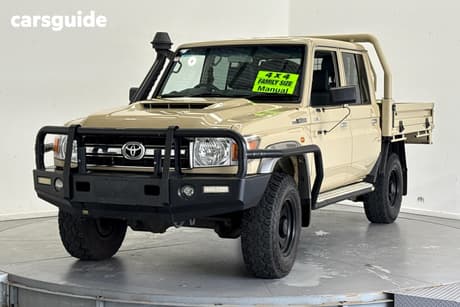 Beige 2021 Toyota Landcruiser Double Cab Chassis Gxl