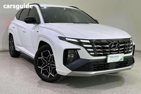 White 2022 Hyundai Tucson Wagon Elite N Line (Awd)