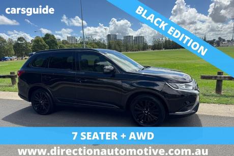 Black 2021 Mitsubishi Outlander Wagon Black Edition 7 Seat (Awd)