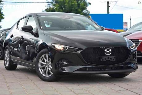 Black 2025 Mazda Mazda3 Hatchback G20 Pure