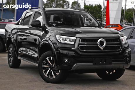 Black 2025 GWM Cannon Dual Cab Utility Ultra (4X4)