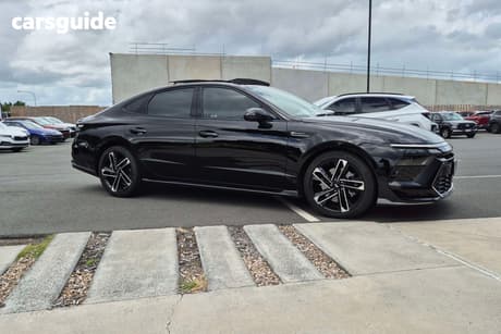 Black 2024 Hyundai Sonata Sedan N Line